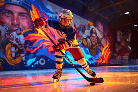 Hockey Art Collaboration Sparks Creativity and Inspires Youth